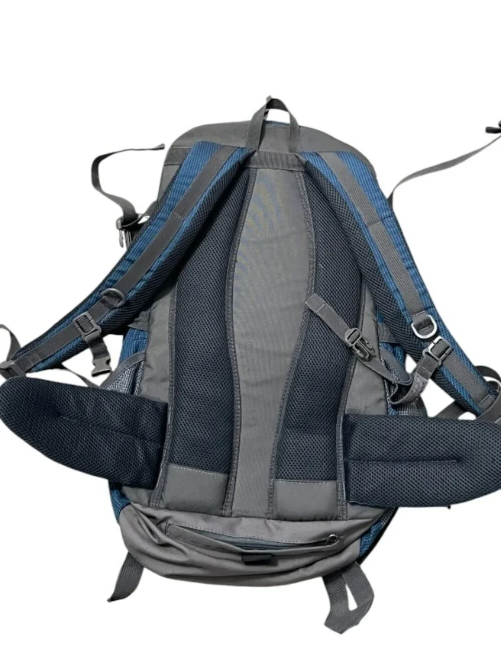 Mountaintop 40L Hiking Backpack Travel Camping Trekking Daypack Rain Cover Blue
